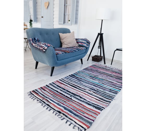 Изображение товара Напольный хлопковый коврик ComeForte Бомбей 100x200 см CR-011