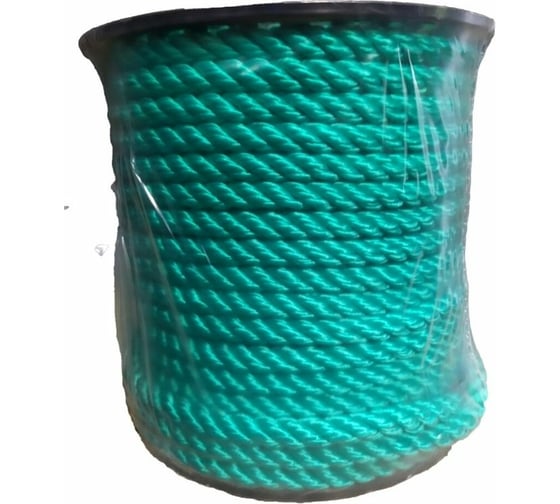 Изображение товара Полипропиленовый канат АзотХимФортис тросовой свивки 8 мм 100 м зеленый 75475