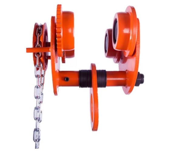 Изображение товара Тележка для тали TOR Тип В (GCL) 1x3 с механизмом передвижения (N) 1048616