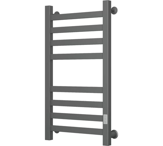 Изображение товара Полотенцесушитель электрический Bauedge профильный BAU Gun Grey В81/10 40х80 темно-серый металлик с таймером, универсальное подключение M0108U