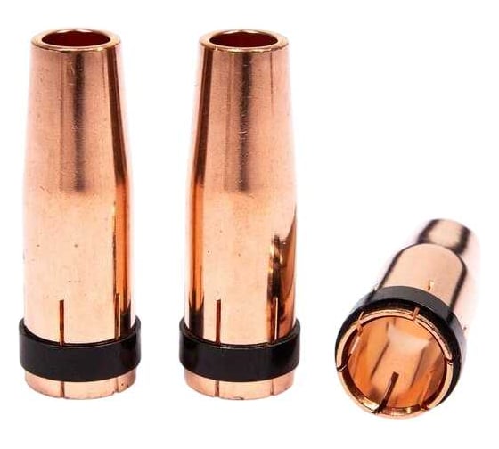 Изображение товара Сопло газовое сильно коническое PLAZWELD 14 мм, 3 шт 145.0132