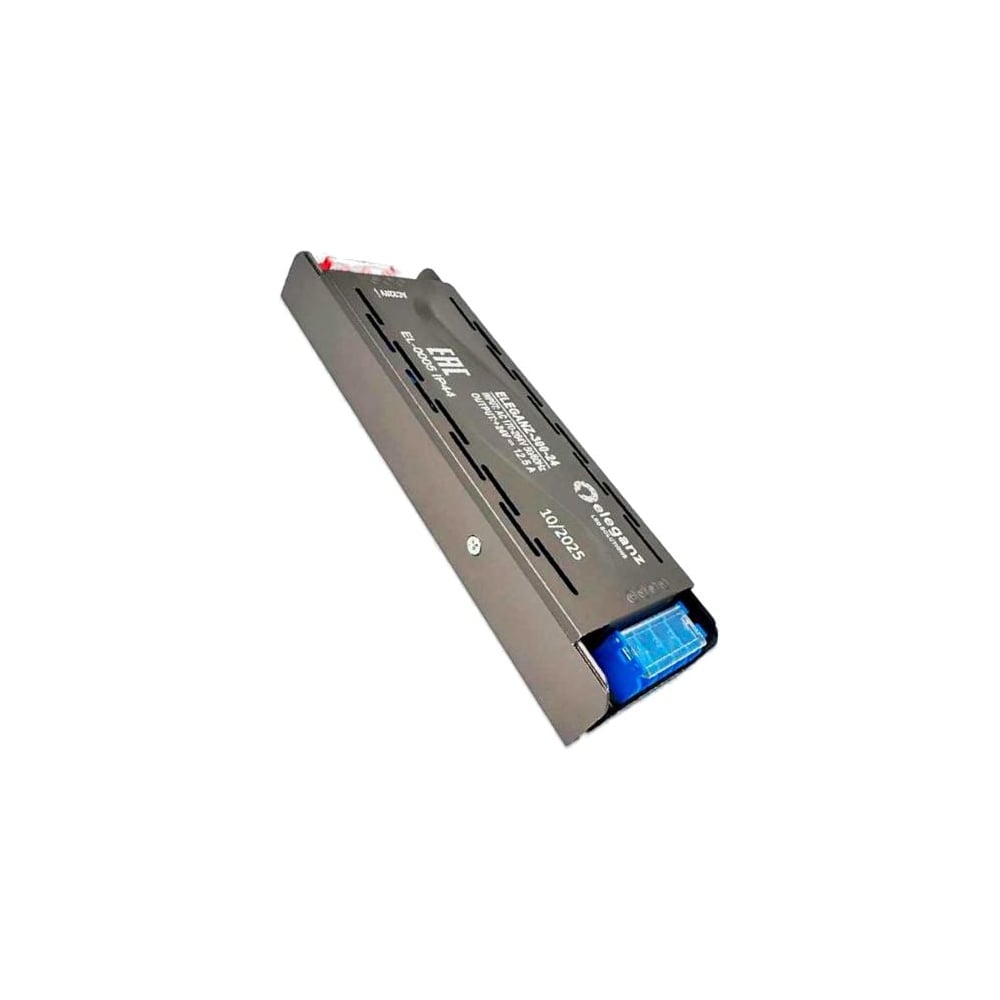 Изображение товара Блок питания для светодиодных лент ELEGANZ 24V 300W IP44, 1 шт EL-0005 Изображение товара Блок питания для светодиодных лент ELEGANZ 24V 300W IP44, 1 шт EL-0005