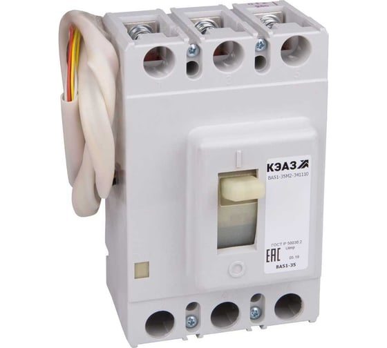 Изображение товара Выключатель автоматический КЭАЗ ВА51-35М1-341810-63А-750-690AC-НР230AC/220DC-УХЛ3- 111590
