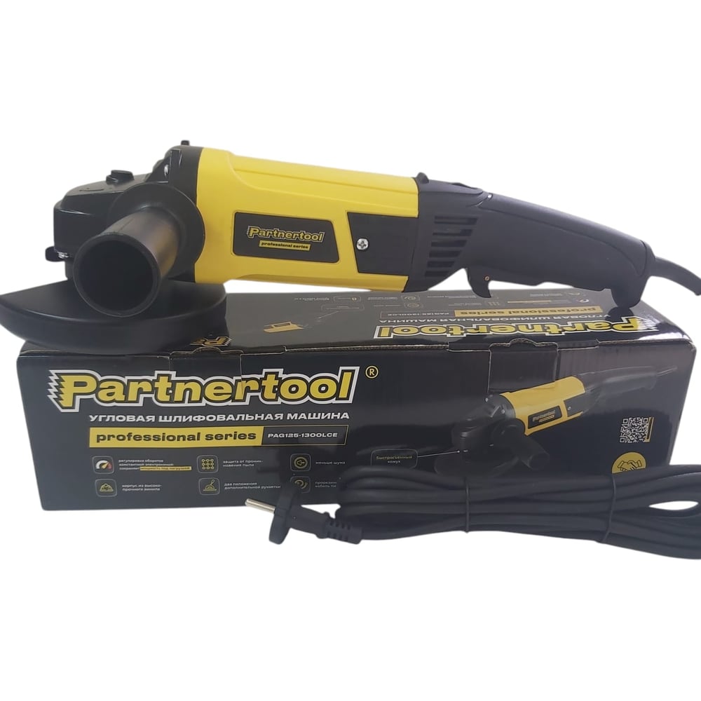 Изображение товара Углошлифовальная машина PARTNERTOOL PAG125-1300LCE 1300Вт 125мм