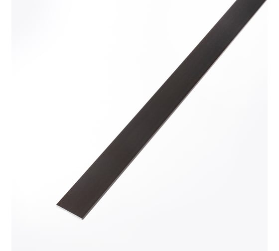 Изображение товара Полоса РУССКИЙ ПРОФИЛЬ 20 мм, 2,7 м, анодированная черная, матовая, 10 штук 4680427125294