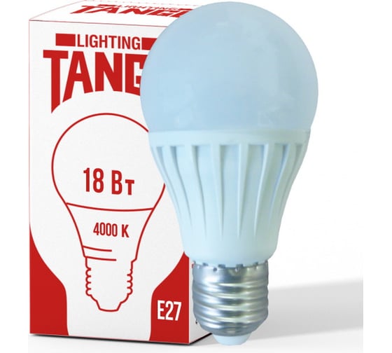 Изображение товара Светодиодная лампа TANGO 18W E27 A60 4000K 220V LED А60-18W-E27-W ЛОН 1003932