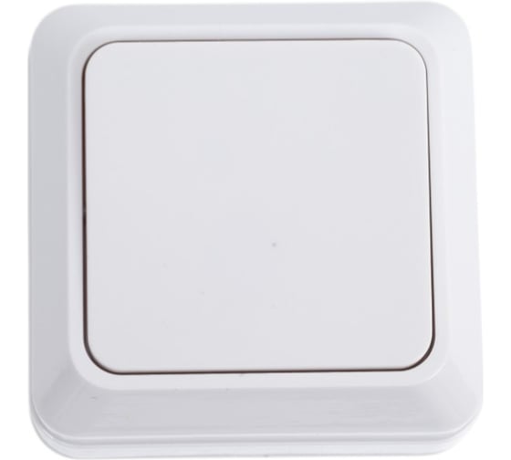 Изображение товара 1 клавишный выключатель TANGO белый открытой проводки 10А, 250В 3/ 10/ 200 1007251