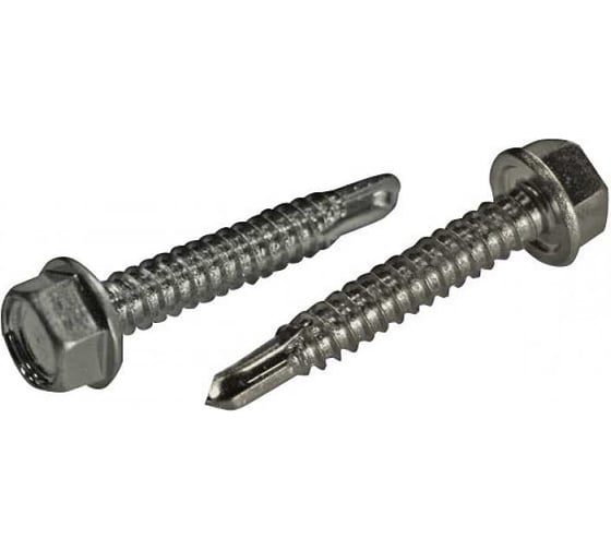 Изображение товара Саморез ЦКИ DIN7504-K JP76 5.5x80 мм, сверлоконечный, A2, SW 8, 5 шт. 8058419