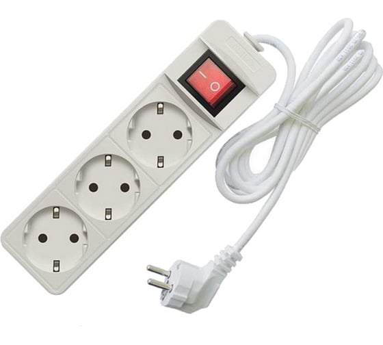 Изображение товара Удлинитель TANGO 3х3 ПВС 16А с заземлением с переключателем 1/ 50 1016381