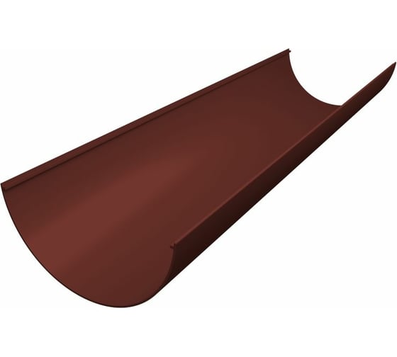 Изображение товара Английский желоб GrandLine ПВХ, 3 м, шоколадный RAL 8017 179773