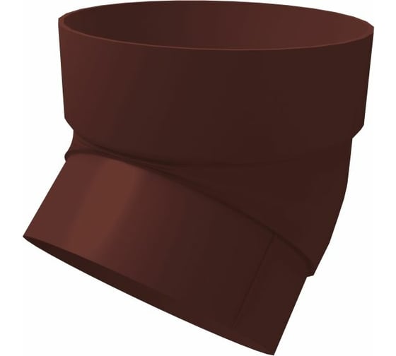 Изображение товара Колено трубы GrandLine 45 градусов, ПВХ, шоколадное RAL 8017 179781