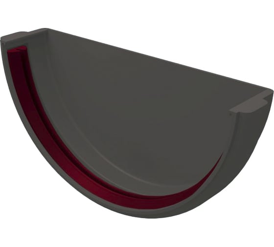 Изображение товара Заглушка желоба GrandLine универсальная, ПВХ, графит RAL 7024 254864