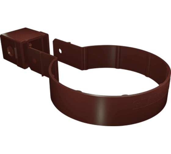 Изображение товара Хомут трубы Grand Line GrandLine Kliker ПВХ GL Premium шоколад и.уп. RAL 8017 249086