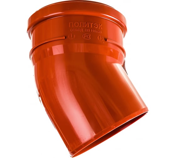 Изображение товара Отвод ПОЛИТЭК 110, 30 градусов 200211030