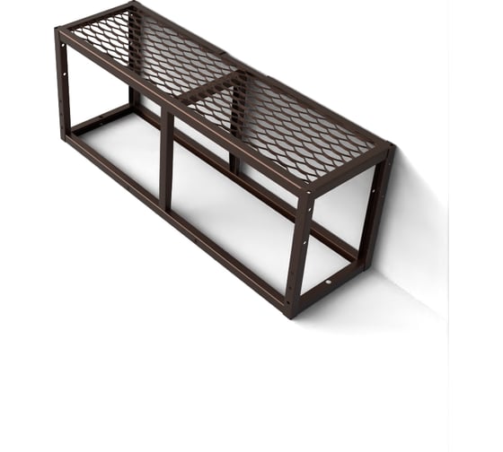 Изображение товара Крыльцо к дому АрсеналЪ вторая ступень Универсал с ПВЛ шоколад (уличная лестница, приступок) серия ARSENAL AVANT мод. . AR18W7138H9-06