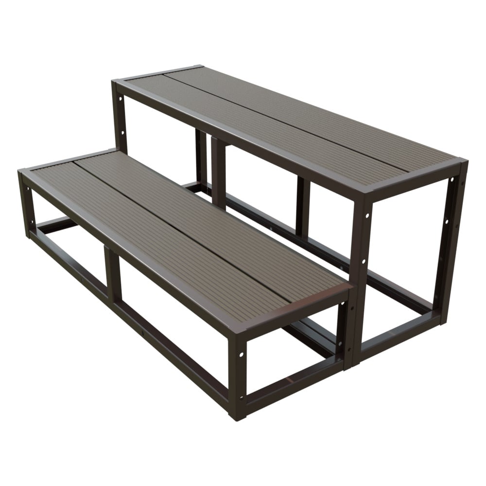 Крыльцо к дому АрсеналЪ 2 ступени Универсал (уличная лестница, приступок, входная лестница) серия ARSENAL AVANT мод. . AR18V7128H9-06