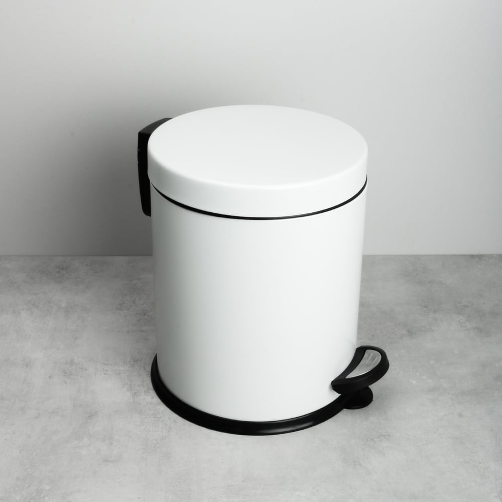 Изображение товара Ведро с крышкой FIXSEN 5 л белое из нержавеющей стали