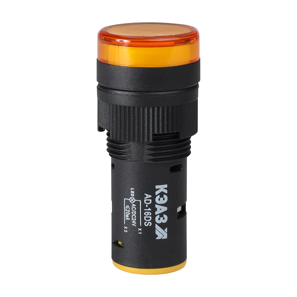Изображение товара Лампа AD16DS(LED) матрица D16мм желтый 24В AC/DC-КЭАЗ 20 шт 357842