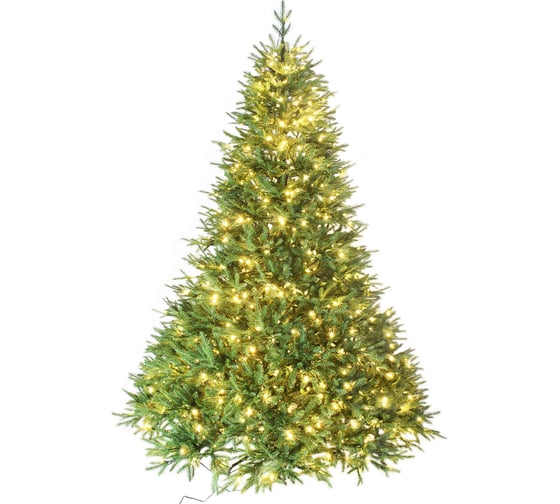 Изображение товара Искусственная ель BEATREES California зеленая, 800 LED ламп, теплый белый цвет, 2.4 м 1050124Л