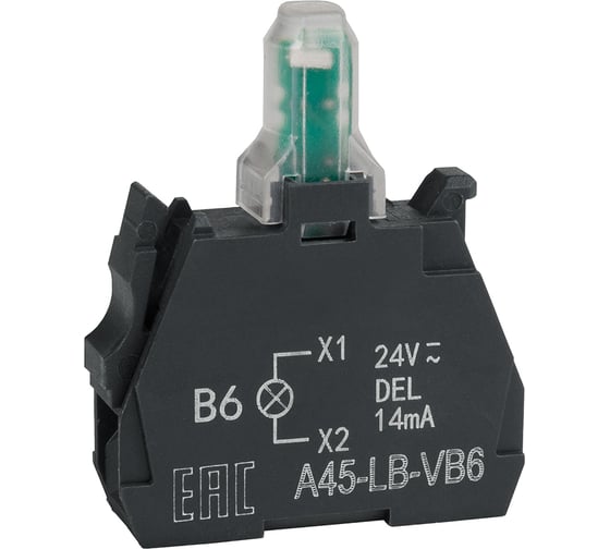 Изображение товара Световой блок КЭАЗ OptiSignal D22 A45-LB-VB6 синий 24VACDC ZBVB6 100 шт 332205