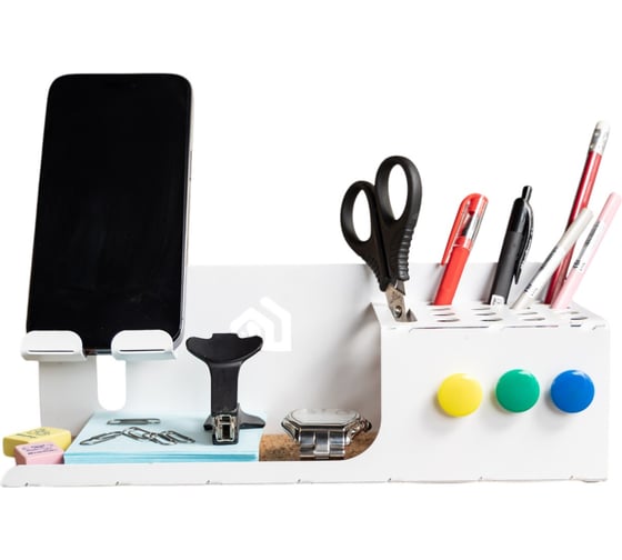 Изображение товара Подставка для телефона и канцелярии WHEHOME белый WHdb20240023
