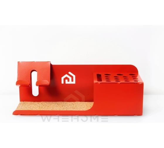 Изображение товара Металлический органайзер для канцелярии и телефона WHEHOME красный WHdb20240019