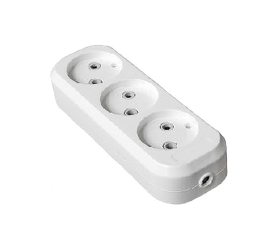 Изображение товара Колодка TANGO 3 гнезда без заземления 1/ 120 1013792