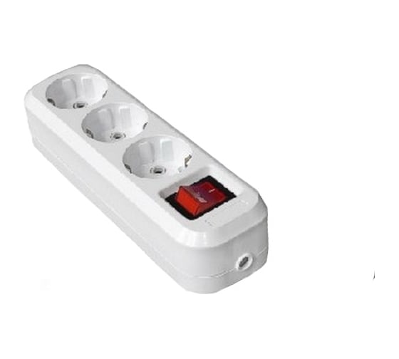 Изображение товара Колодка TANGO 3 гнезда с заземлением с выключателем 1/ 74 1013793