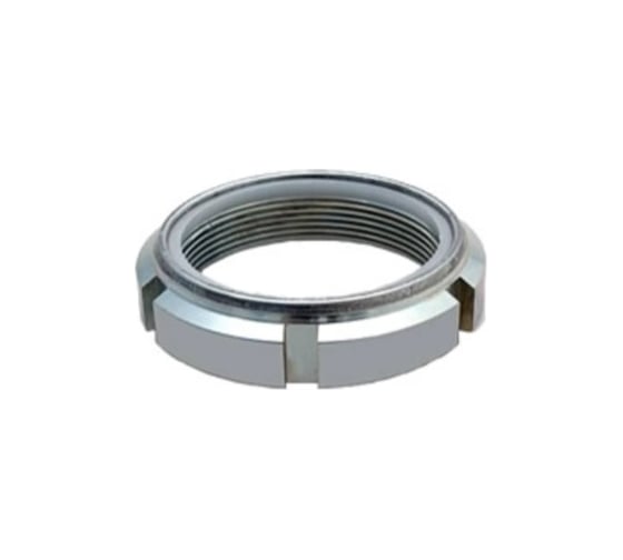 Изображение товара Гайка круглая ЦКИ ART.88081 М25x1.5,шлицевая, с нейлоновой вставкой, 14H, Ц, 1 шт. 5738619