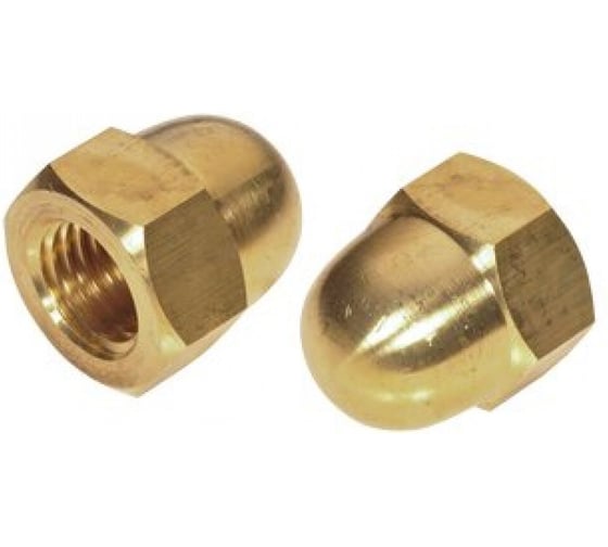 Изображение товара Колпачковая гайка ЦКИ DIN1587, М10, ЛАТ., SW 17, 2 шт. 7681819