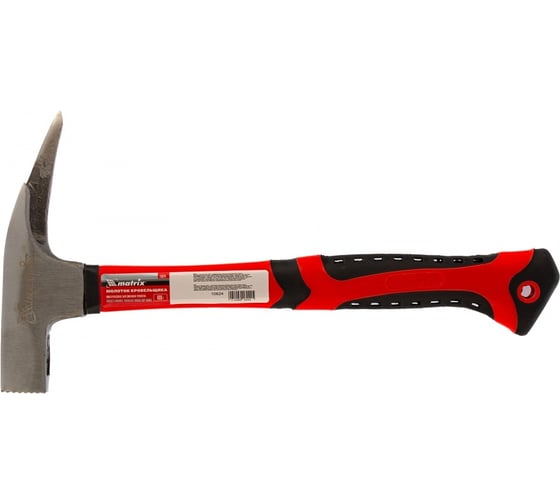 Изображение товара Молоток кровельщика MATRIX 600 г, фибергласовая обрезиненная рукоятка 10624