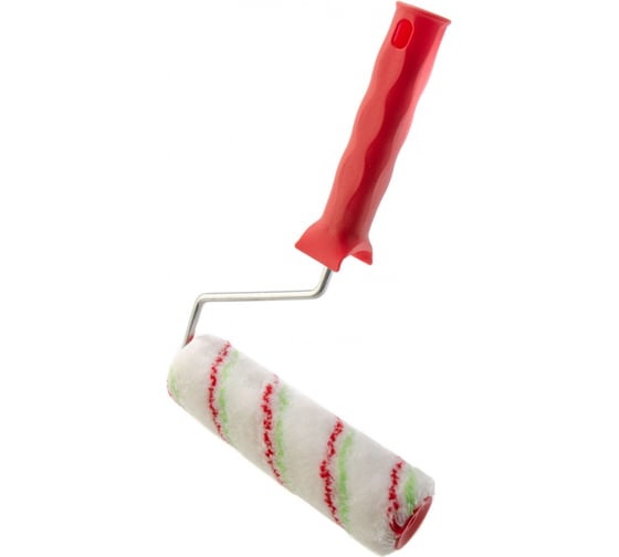 Изображение товара Валик Сибртех Эмали, 180 мм, ворс 12 мм, D - 36 мм, D ручки - 6 мм, полиамид,полиакрил 80200