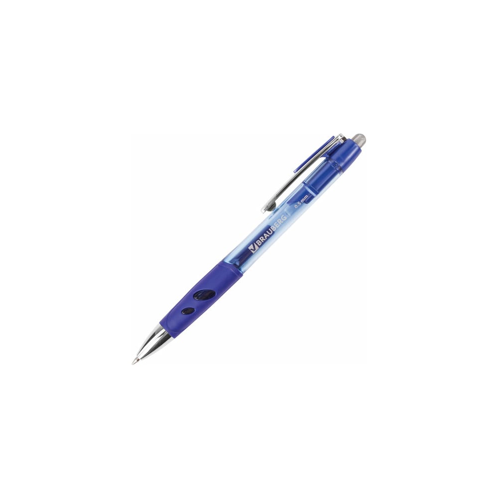 Автоматическая гелевая ручка BRAUBERG ручка гелевая со стираемыми чернилами mazari presto пишущий узел 0 5 мм чернила синие 2 стержня