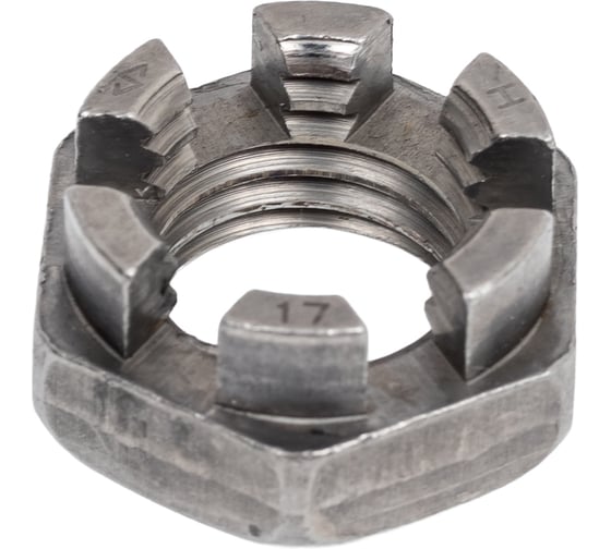 Изображение товара Корончатая гайка ЦКИ DIN937, М16, низкая, 17H Б/П, SW 24, 2 шт. 43565