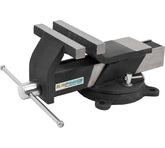 Изображение товара Тиски стальные поворотные iLOFORCE с наковальней 8" (200мм) IF-6540808(60995)