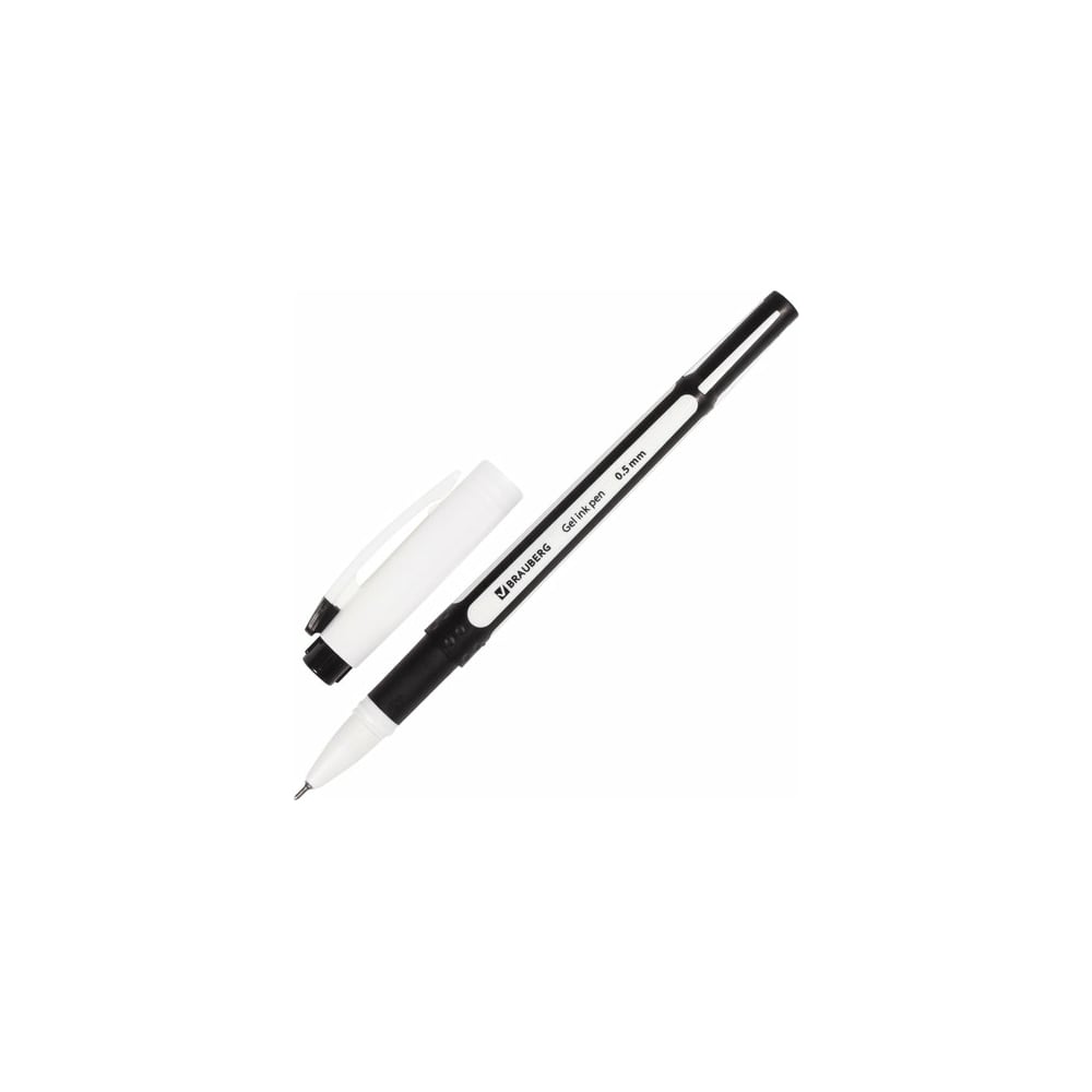 Гелевая ручка BRAUBERG ручка гелевая ная crown hjr 500p чернила пастель белая узел 0 7 мм