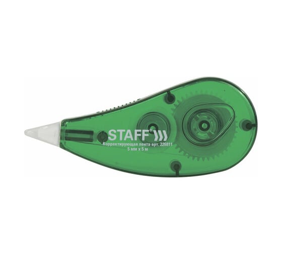 Изображение товара Корректирующая лента 24 шт в упаковке Staff EVERYDAY 5 мм х 5 м корпус зеленый блистер  226811