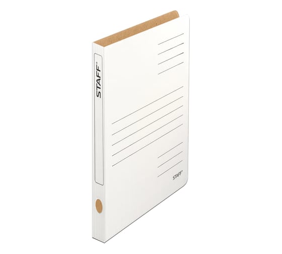 Изображение товара Скоросшиватель 20 шт в упаковке Staff из микрогофрокартона  30 мм до 300 листов белый  128991