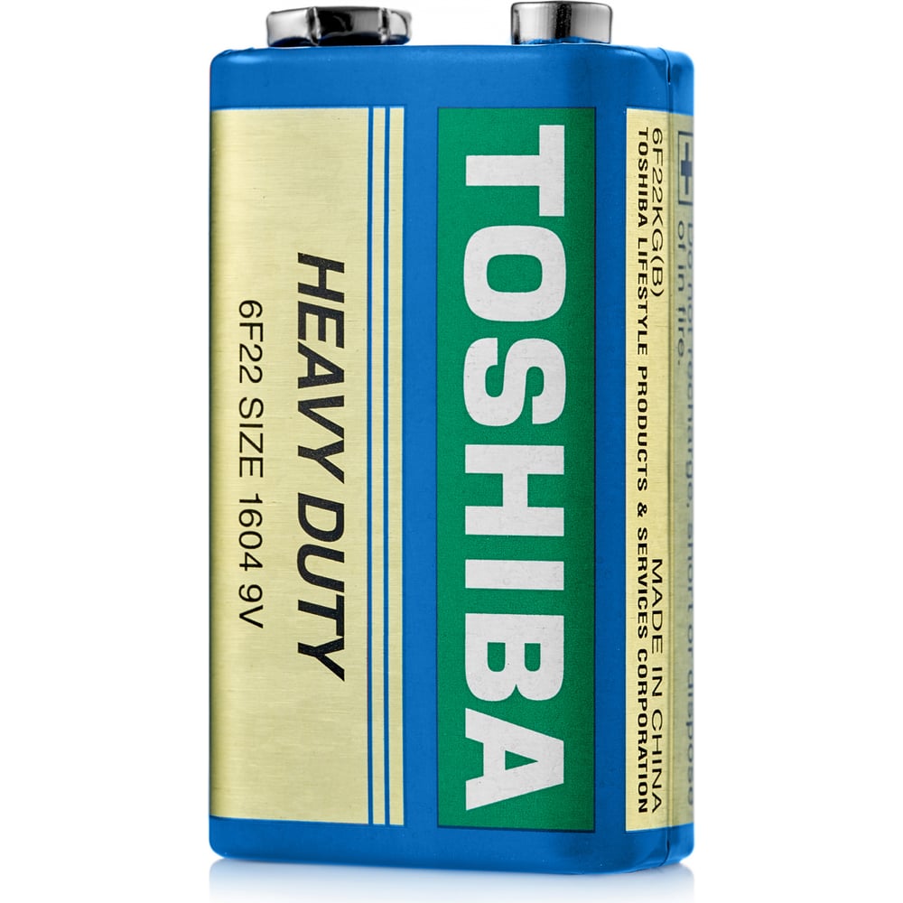 Солевой элемент питания Toshiba элемент питания daewoo heavy duty 6f22 1s арт 771680