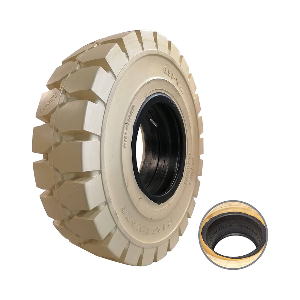 Шина цельнолитая с буртом WILMART 6.50-10 немаркая GOODRIDE (CL403S) 6.50-10(CL403S)NM+FF