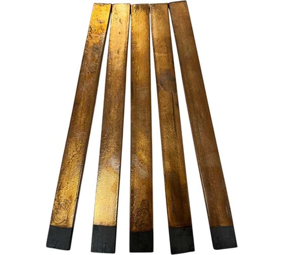 Изображение товара Электрод угольный омедненный плоский Great Wolf 5.0x25x305 мм, 5 шт GWR25305