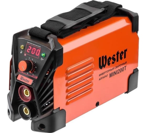 Изображение товара Сварочный инвертор WESTER MINI 200Т 30-200A 155В ПВ60 1.6-5.0мм 439132