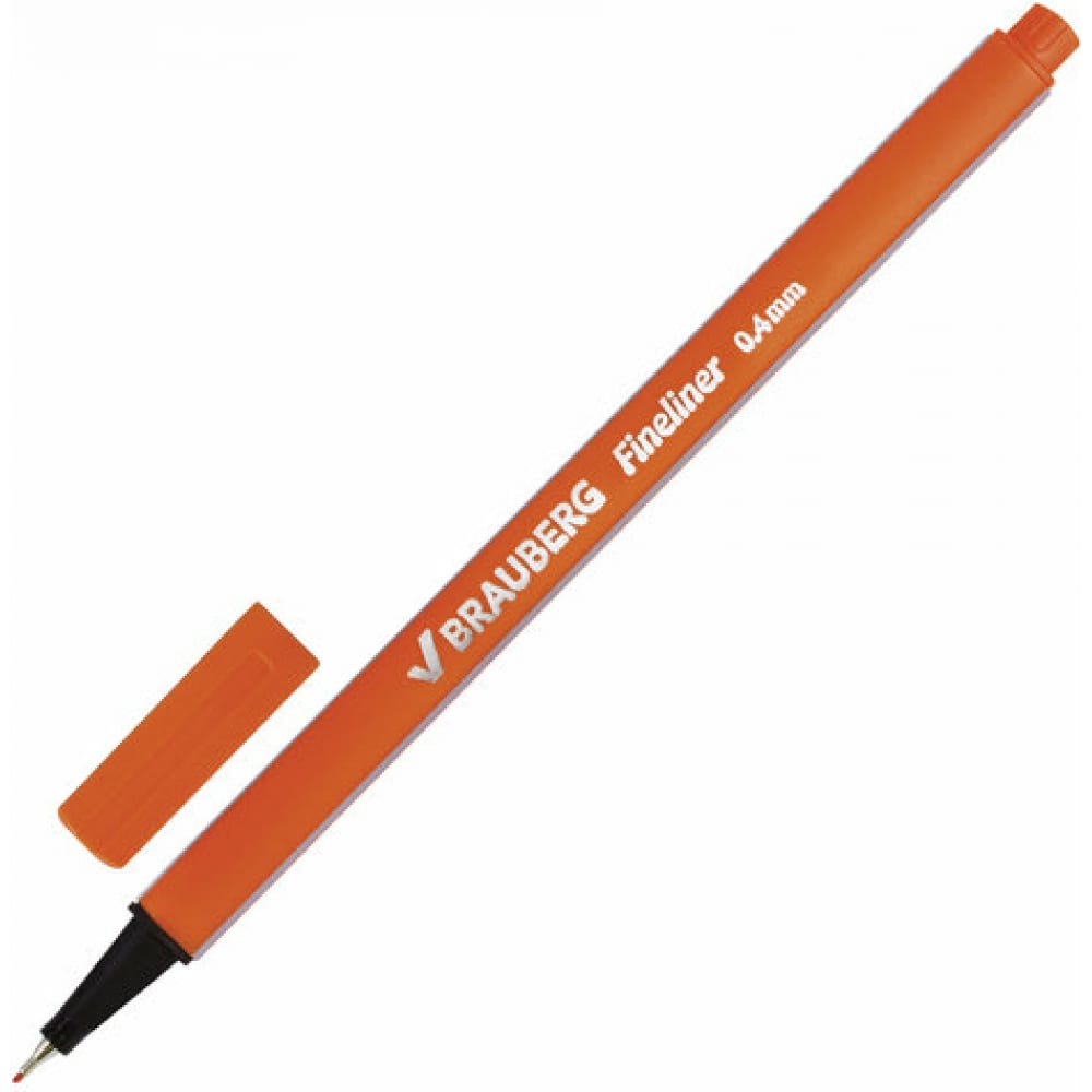 Капиллярная ручка-линер BRAUBERG ручка капиллярная schneider topliner 967 узел 0 4 мм чернила черные