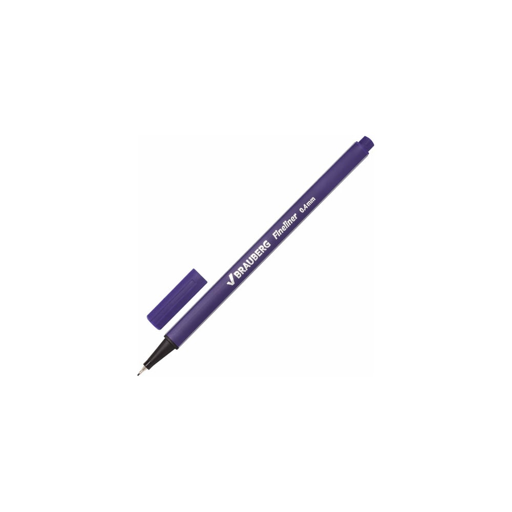 Капиллярная ручка-линер BRAUBERG набор для фитнеса onlitop эспандер ленточный скакалка скоростная фиолетовый