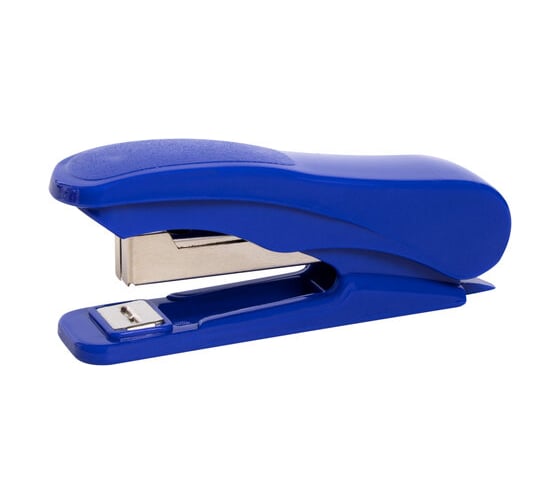 Изображение товара Степлер 12 шт в упаковке Staff №10 "EVERYDAY" до 12 листов с антистеплером синий 228736