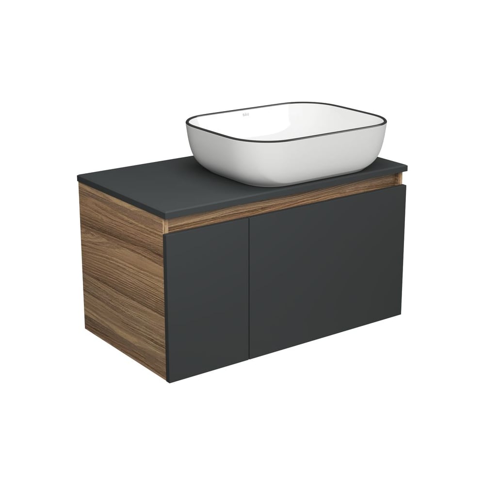 Изображение товара Тумба подвесная Bauedge Bau Dream Blackwood 80 с накладной раковиной