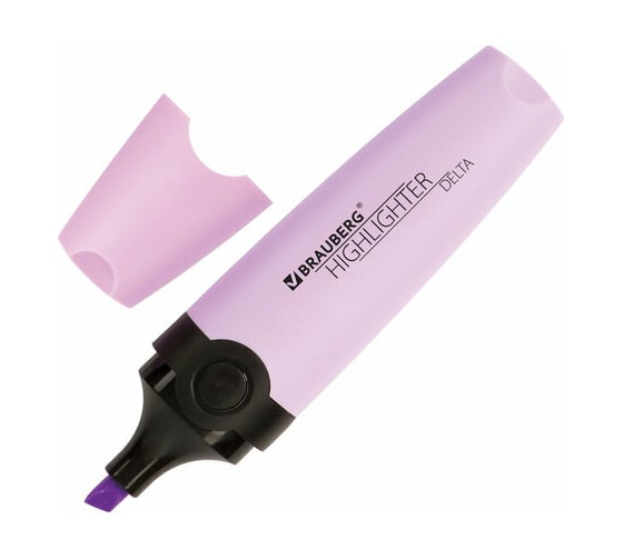 Изображение товара Текстовыделитель 12 шт в упаковке BRAUBERG "DELTA PASTEL" ЛАВАНДОВЫЙ линия 1-5 мм  151733