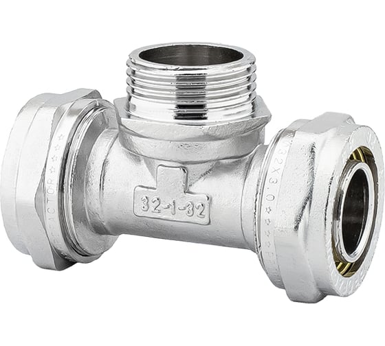 Изображение товара Тройник обжимной PROFACTOR ц/н/ц 32 х 1 х 32 PF PF 464