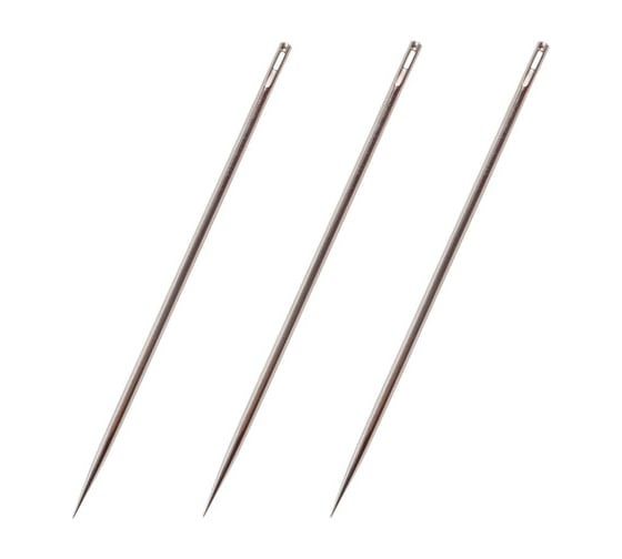 Изображение товара Иглы для прошивки документов 100 шт в упаковке Staff (цыганские) КОМПЛЕКТ 3шт дл.80мм диам.18мм блистер  602464