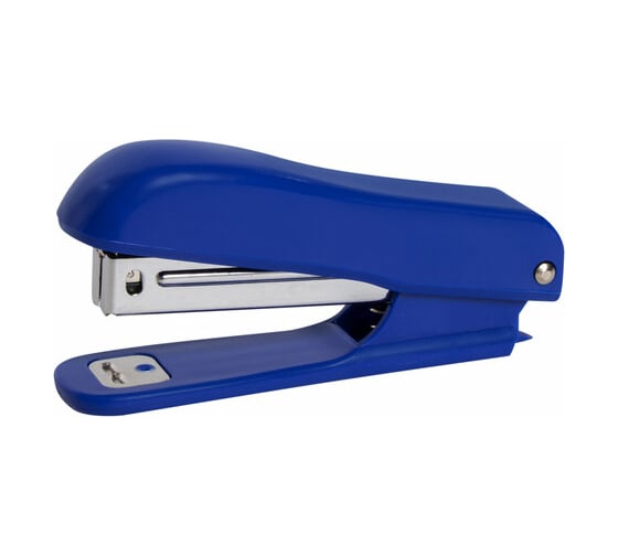 Изображение товара Степлер 12 шт в упаковке Staff №10 "Basic" до 12 листов с антистеплером синий 228738